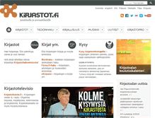 Tablet Screenshot of kirjastot.fi